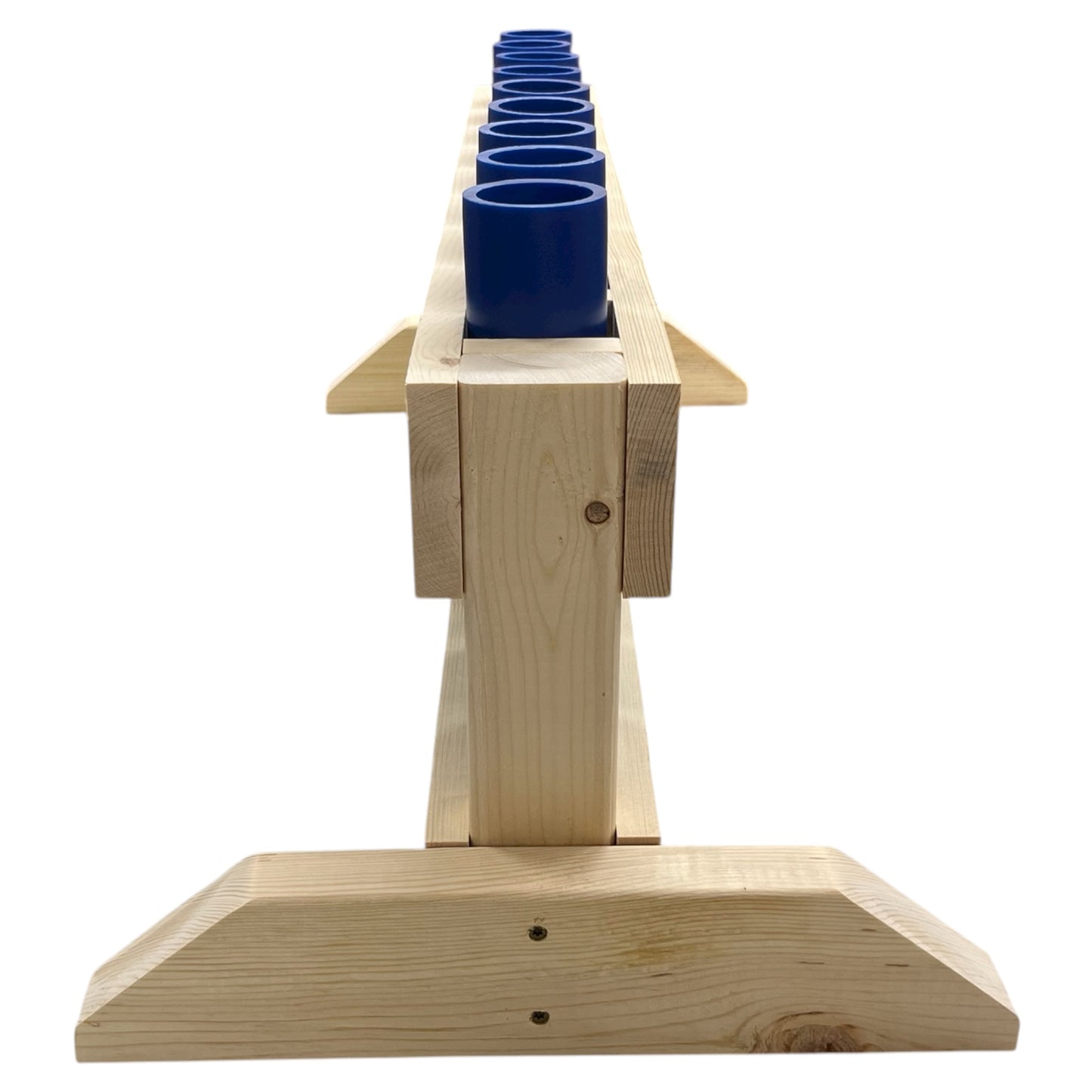 Cohort 9-Shot Straight Mortar Rack, Made in the USA with 1.91-inch professional HDPE mortar tubes.