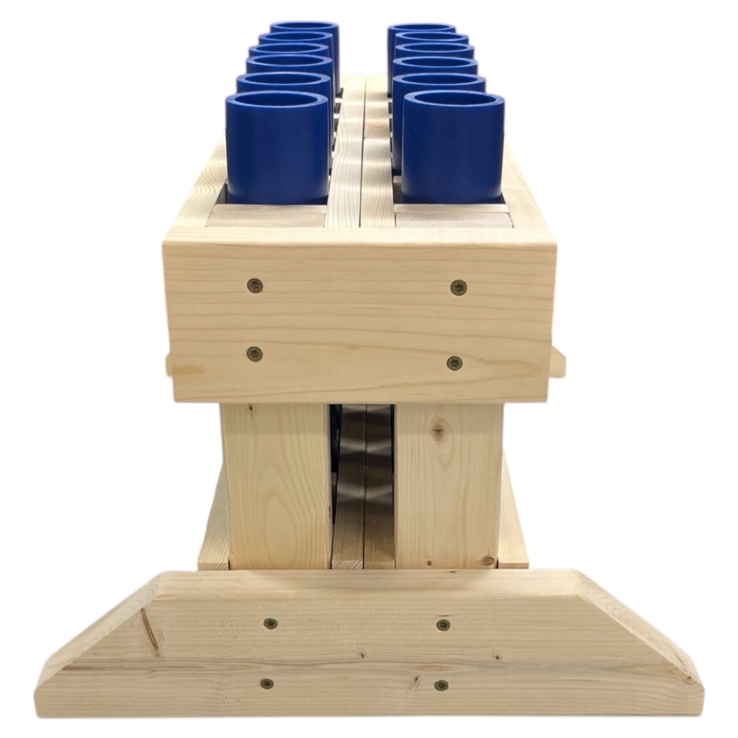 Minuteman 12-Shot Mortar Rack, a durable and portable American-made choice for pyrotechnic hobbyists.