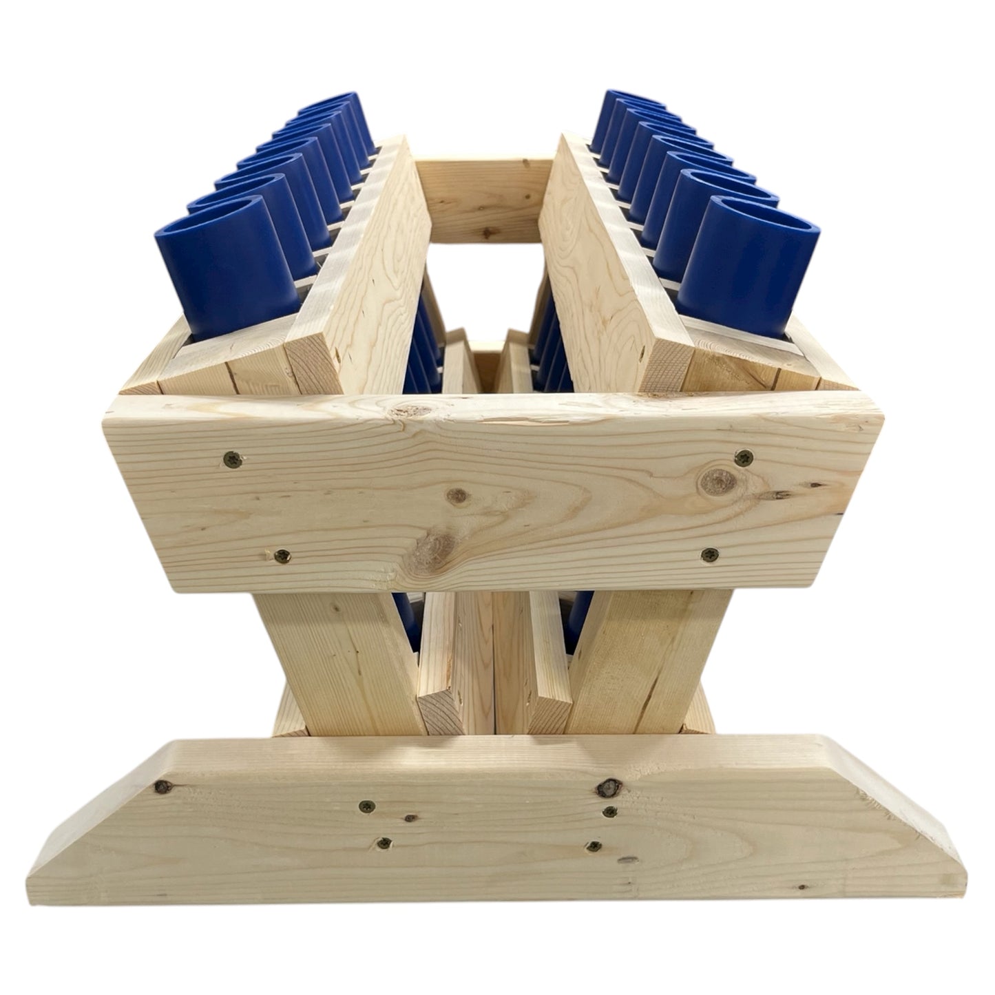 Broadside 16-Shot Mortar Rack, handcrafted in the USA with gold-standard HDPE DR11 safety tubes.