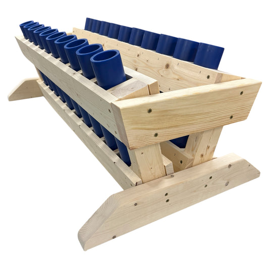 Guardian 20-Shot Mortar Rack, handcrafted in the USA with precision-engineered HDPE DR11 mortar tubes.