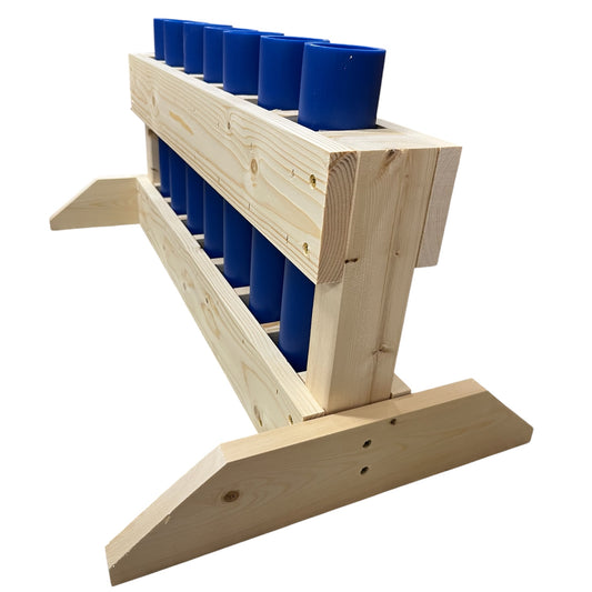 Flat Pack Mortar Rack - 7-Shot Expanded Capacity - 1.91" HDPE DR11 Tubes - INDEPENDENCE 7 by American Mortar Company