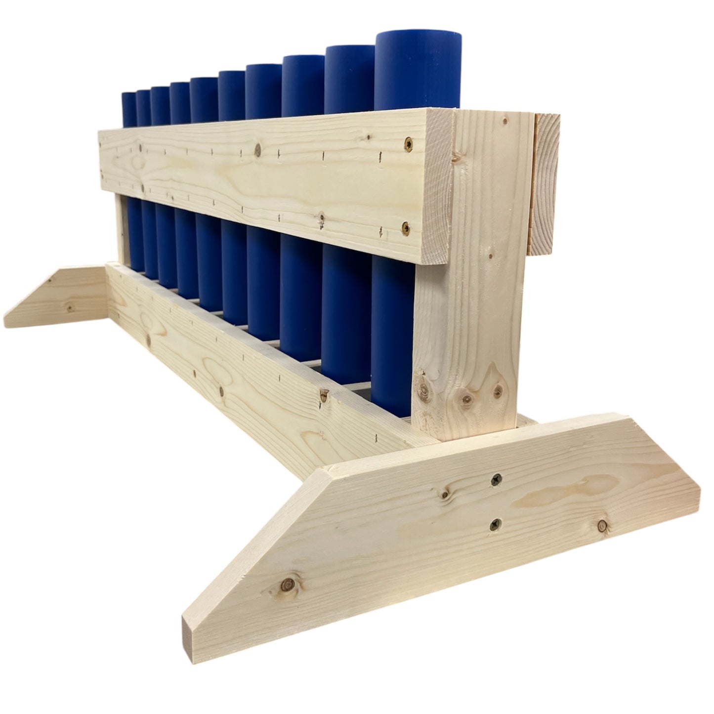 Flat Pack Mortar Rack - 10-Shot Maximum Straight Capacity - 1.91" HDPE DR11 Tubes - REVERE 10 by American Mortar Company