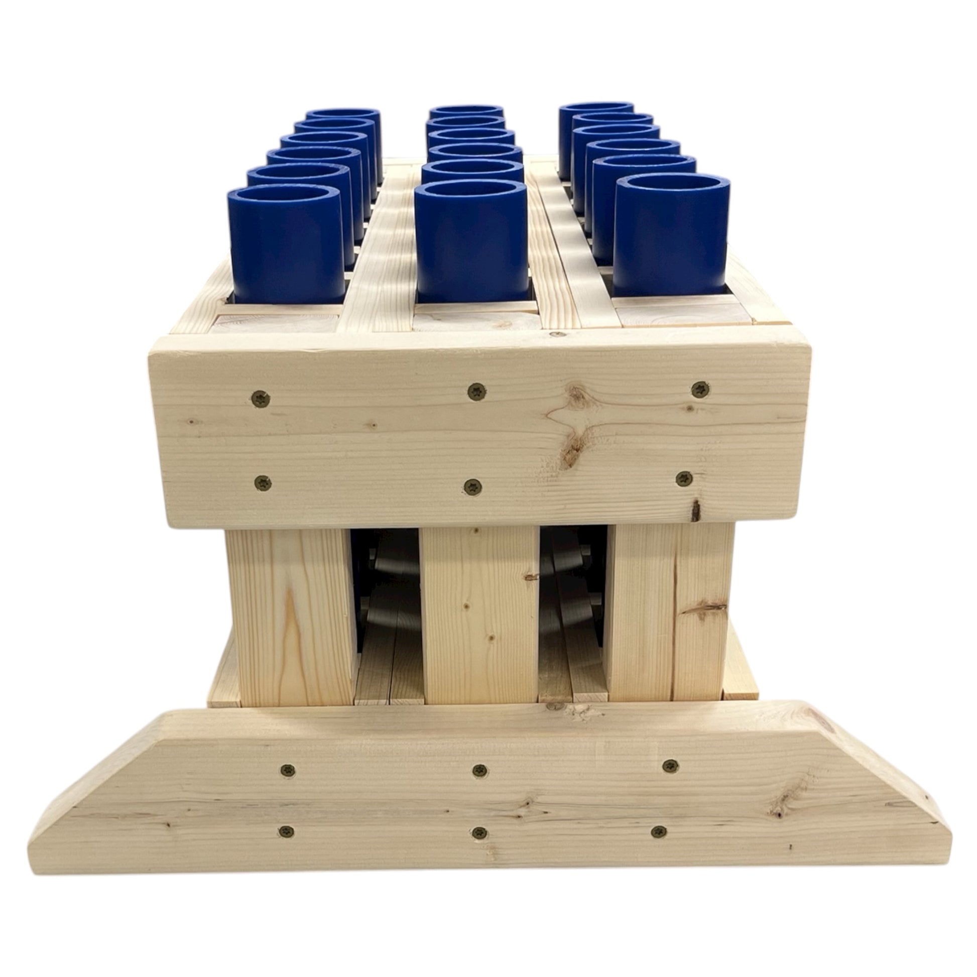 Frontline 18-Shot Mortar Rack, American-made professional-grade rack with custom sky coverage angles.