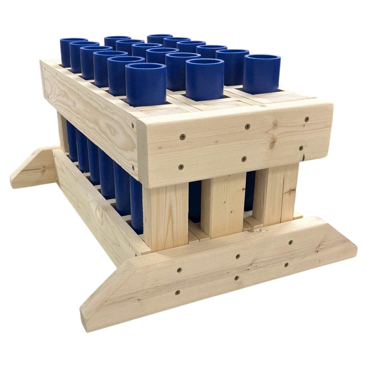 Frontline 18-Shot Mortar Rack, American-made professional-grade rack with custom sky coverage angles.