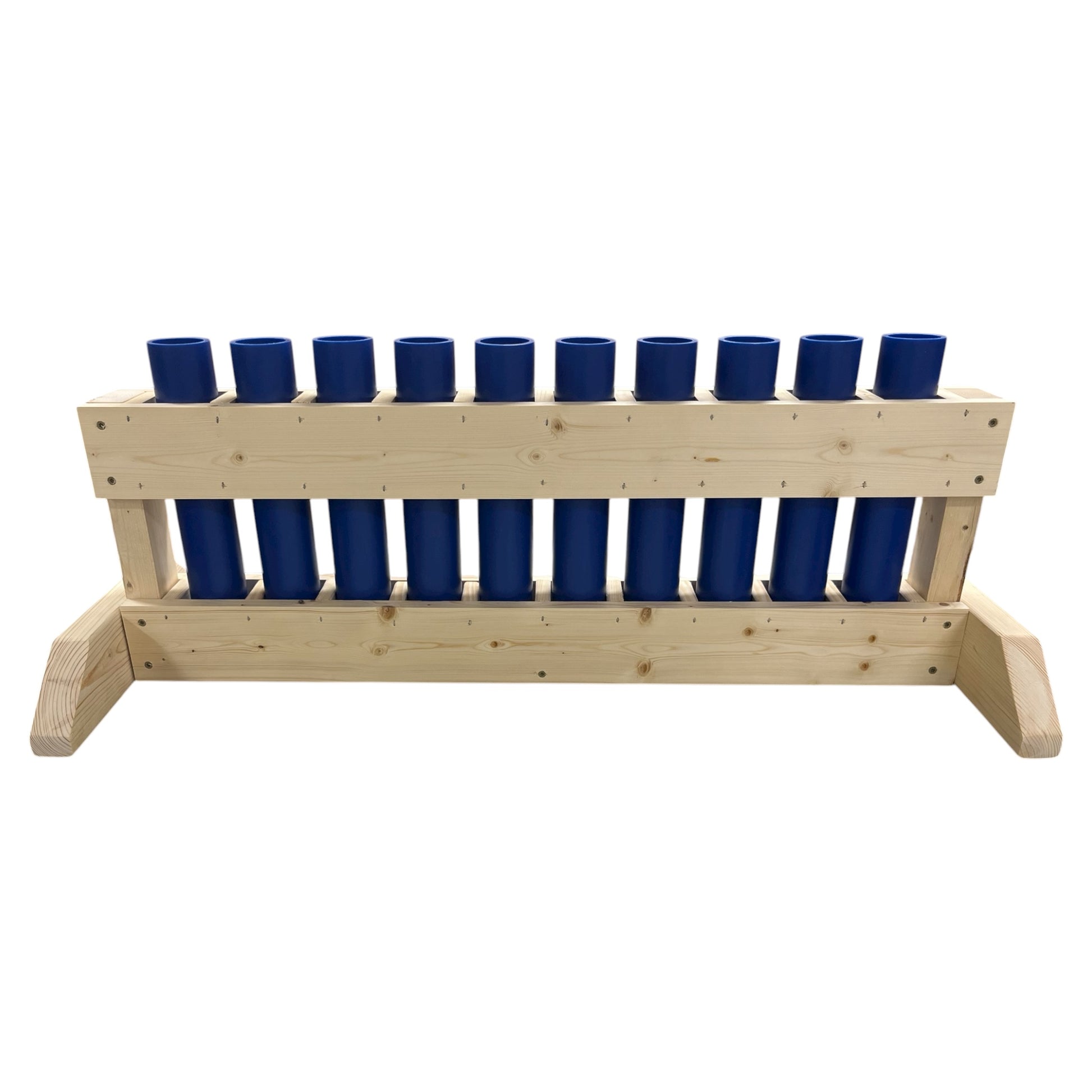 Revere 10-Shot Straight Mortar Rack, handcrafted in the USA for consistent and safe performance.