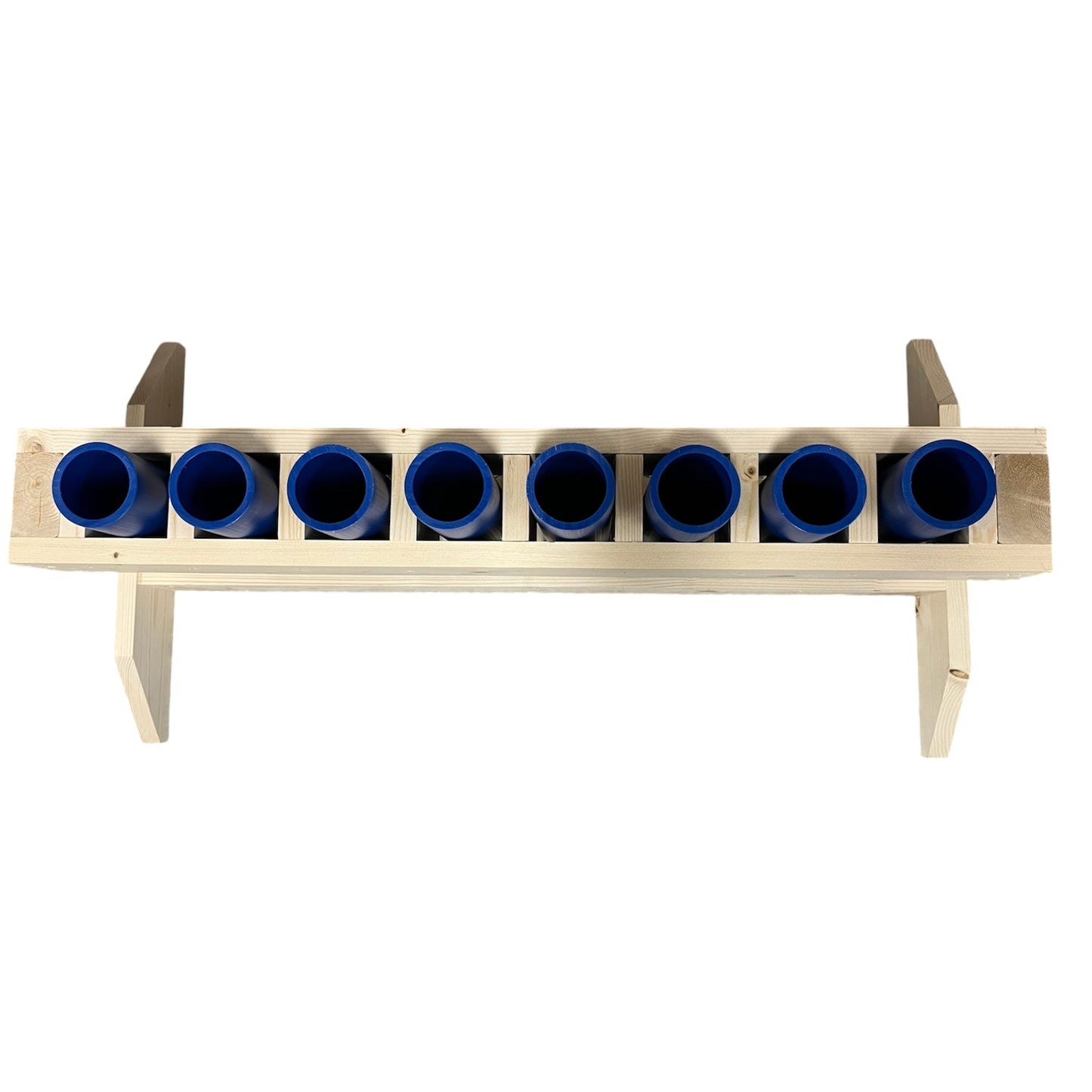 Flat Pack Mortar Rack - 8-Shot Mid-Size Bank - 1.91" HDPE DR11 Tubes - ALLIANCE 8 by American Mortar Company