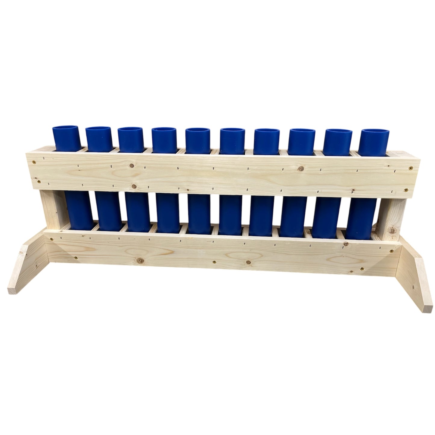 Flat Pack Mortar Rack - 10-Shot Maximum Straight Capacity - 1.91" HDPE DR11 Tubes - REVERE 10 by American Mortar Company