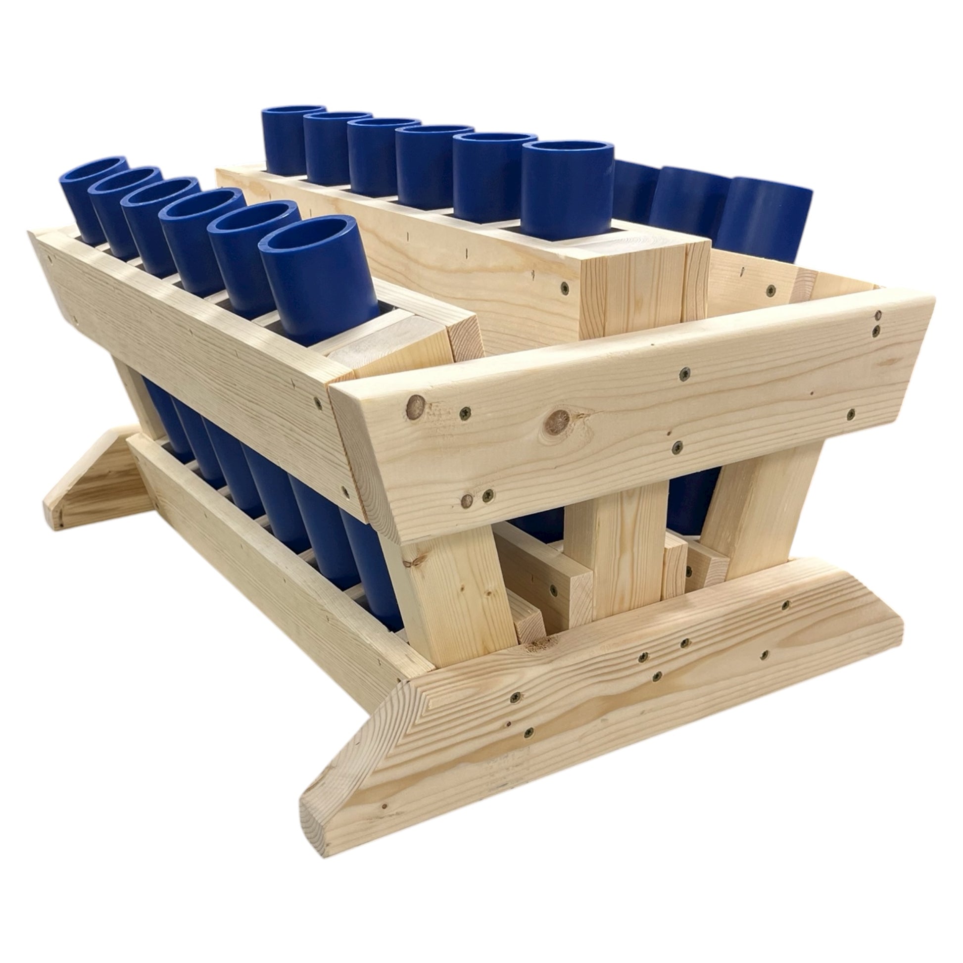 Frontline 18-Shot Mortar Rack, American-made professional-grade rack with custom sky coverage angles.