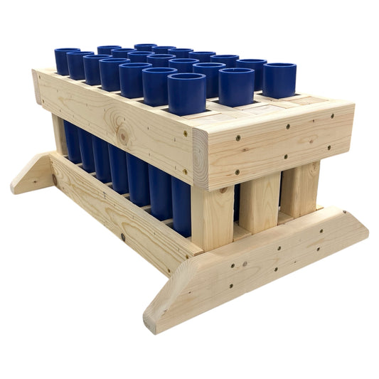 21 Gun Salute 21-Shot Mortar Rack, American-made hardware for 1.4G Pro-Line and consumer shells.