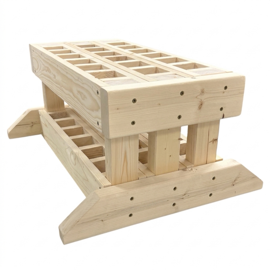 FRONTLINE 18 Mortar Rack Frame - Fits 1.91" HDPE DR11 Tubes - (FRAME ONLY) by American Mortar Company