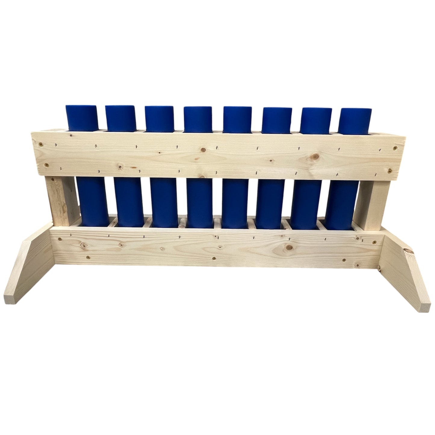 Flat Pack Mortar Rack - 8-Shot Mid-Size Bank - 1.91" HDPE DR11 Tubes - ALLIANCE 8 by American Mortar Company