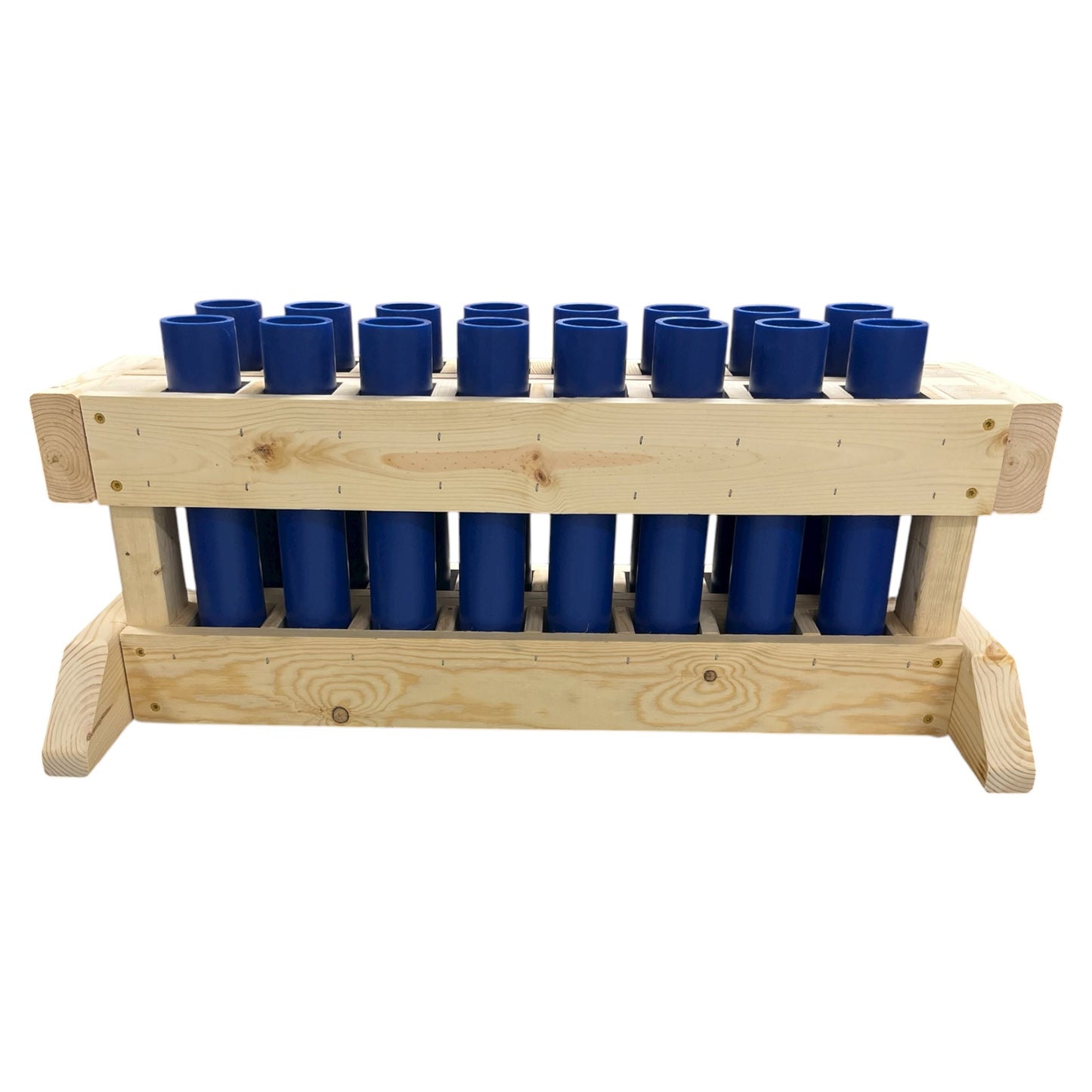 Broadside 16-Shot Mortar Rack, handcrafted in the USA with gold-standard HDPE DR11 safety tubes.