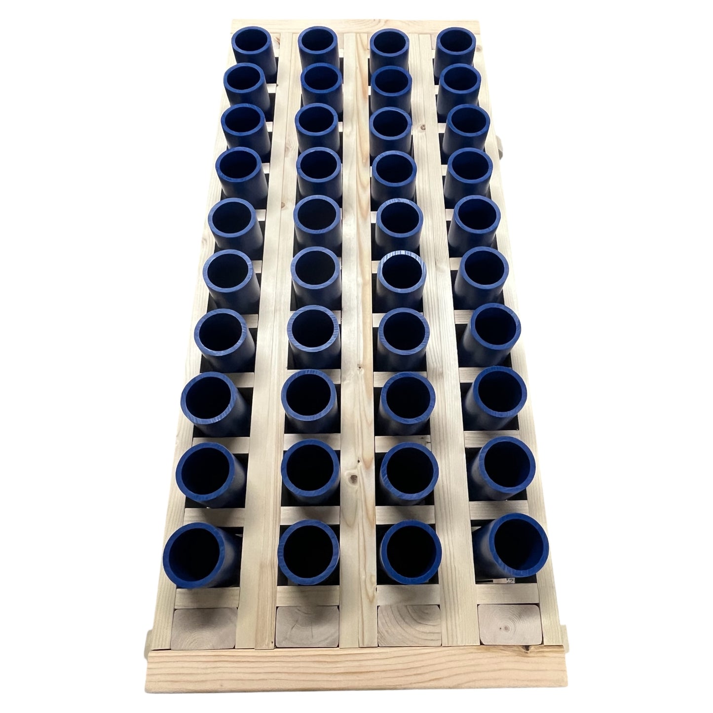 Forge 40-Shot Straight Mortar Rack, professional-grade and Made in the USA with 1.91" HDPE DR11 tubes.