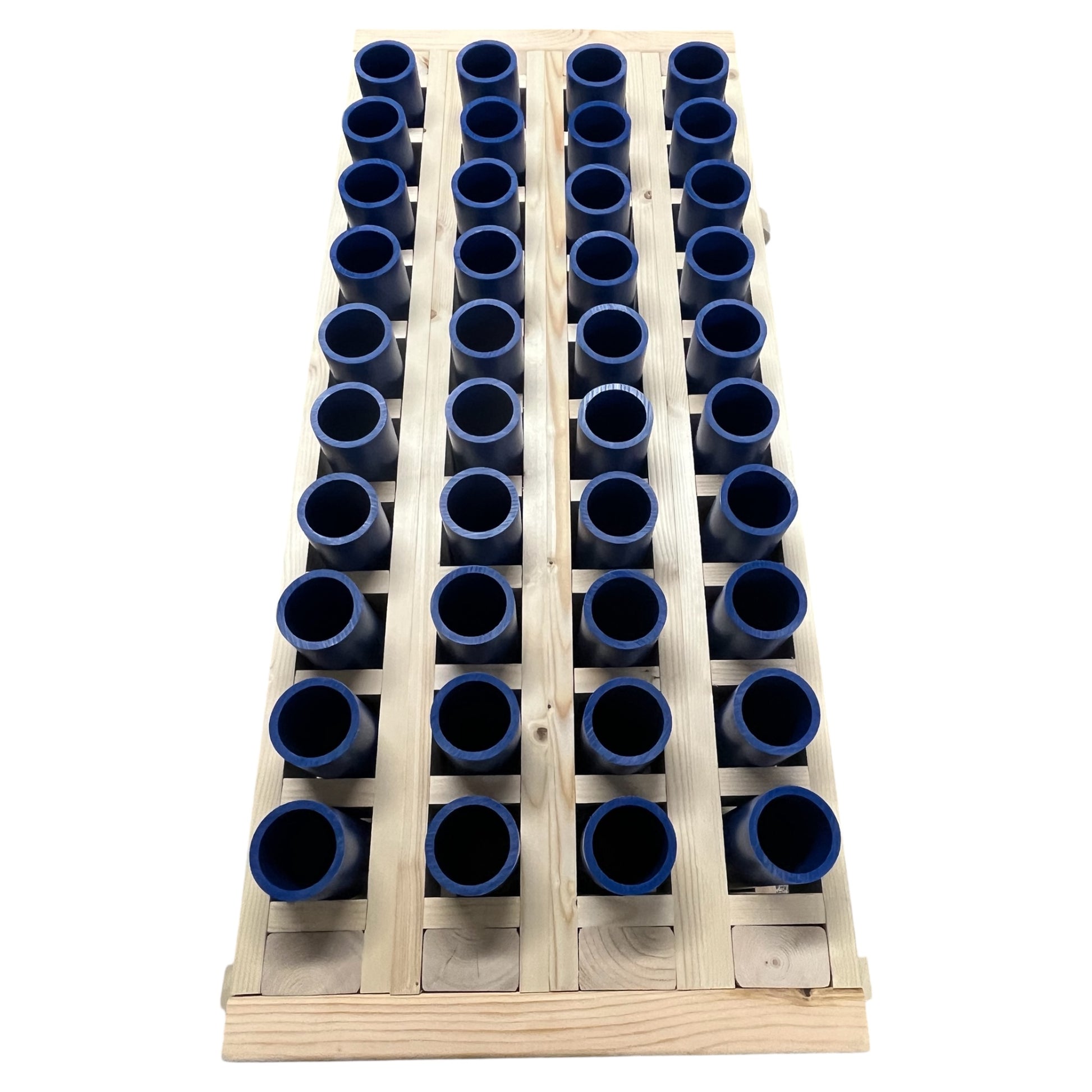 Forge 40-Shot Straight Mortar Rack, professional-grade and Made in the USA with 1.91" HDPE DR11 tubes.