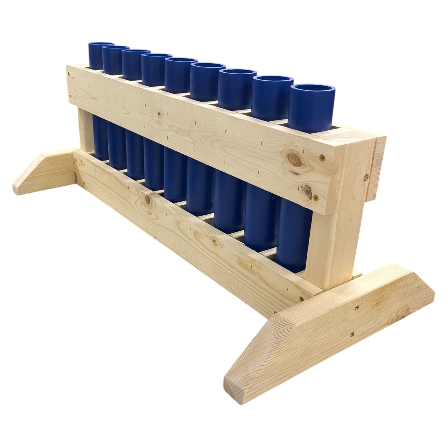 Cohort 9-Shot Straight Mortar Rack, Made in the USA with 1.91-inch professional HDPE mortar tubes.