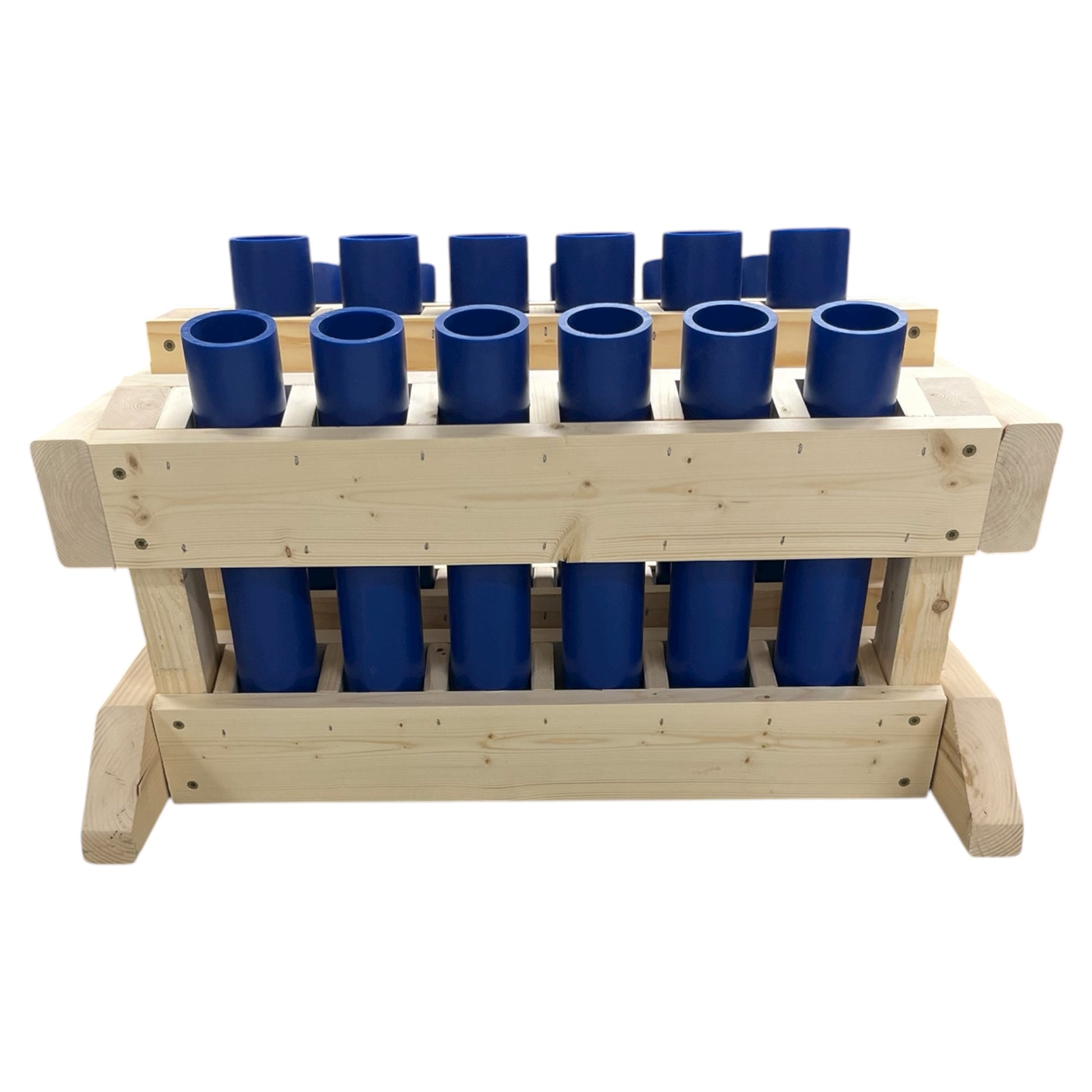 Frontline 18-Shot Mortar Rack, American-made professional-grade rack with custom sky coverage angles.