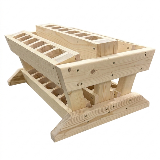 FRONTLINE 18 FAN Mortar Rack Frame - Fits 1.91" HDPE DR11 Tubes - (FRAME ONLY) by American Mortar Company