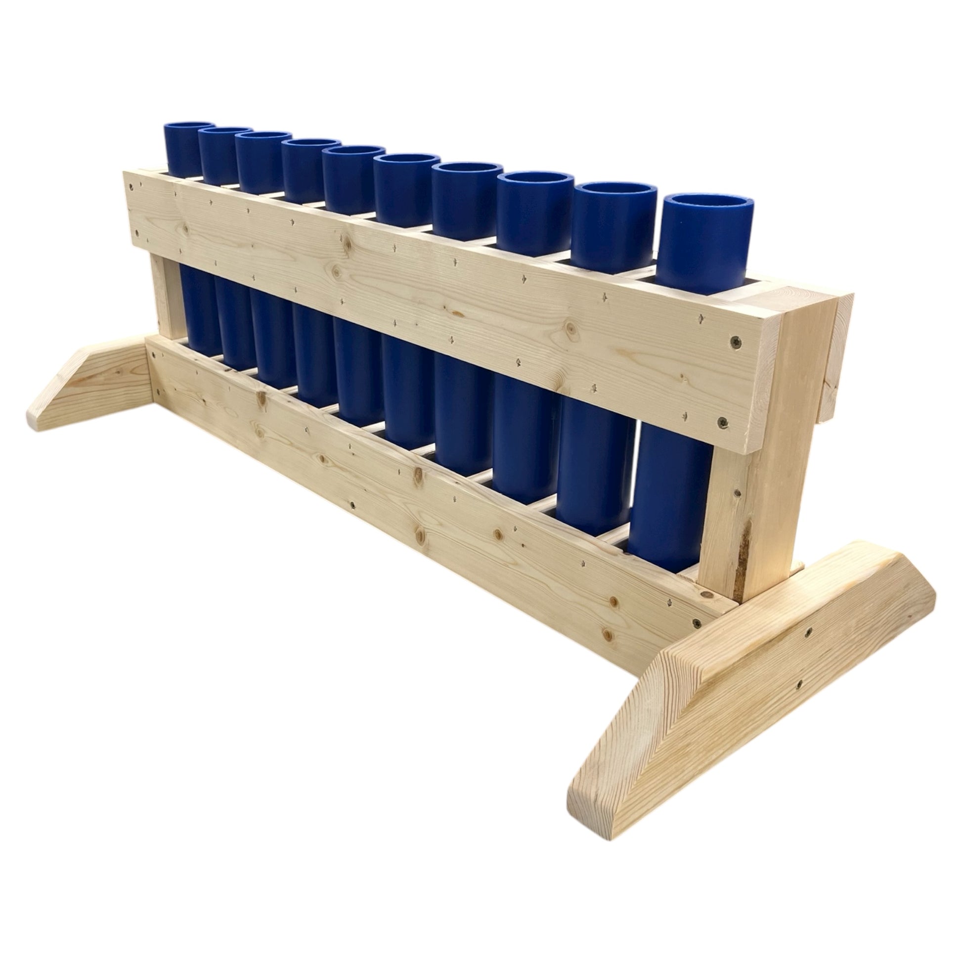Revere 10-Shot Straight Mortar Rack, handcrafted in the USA for consistent and safe performance.
