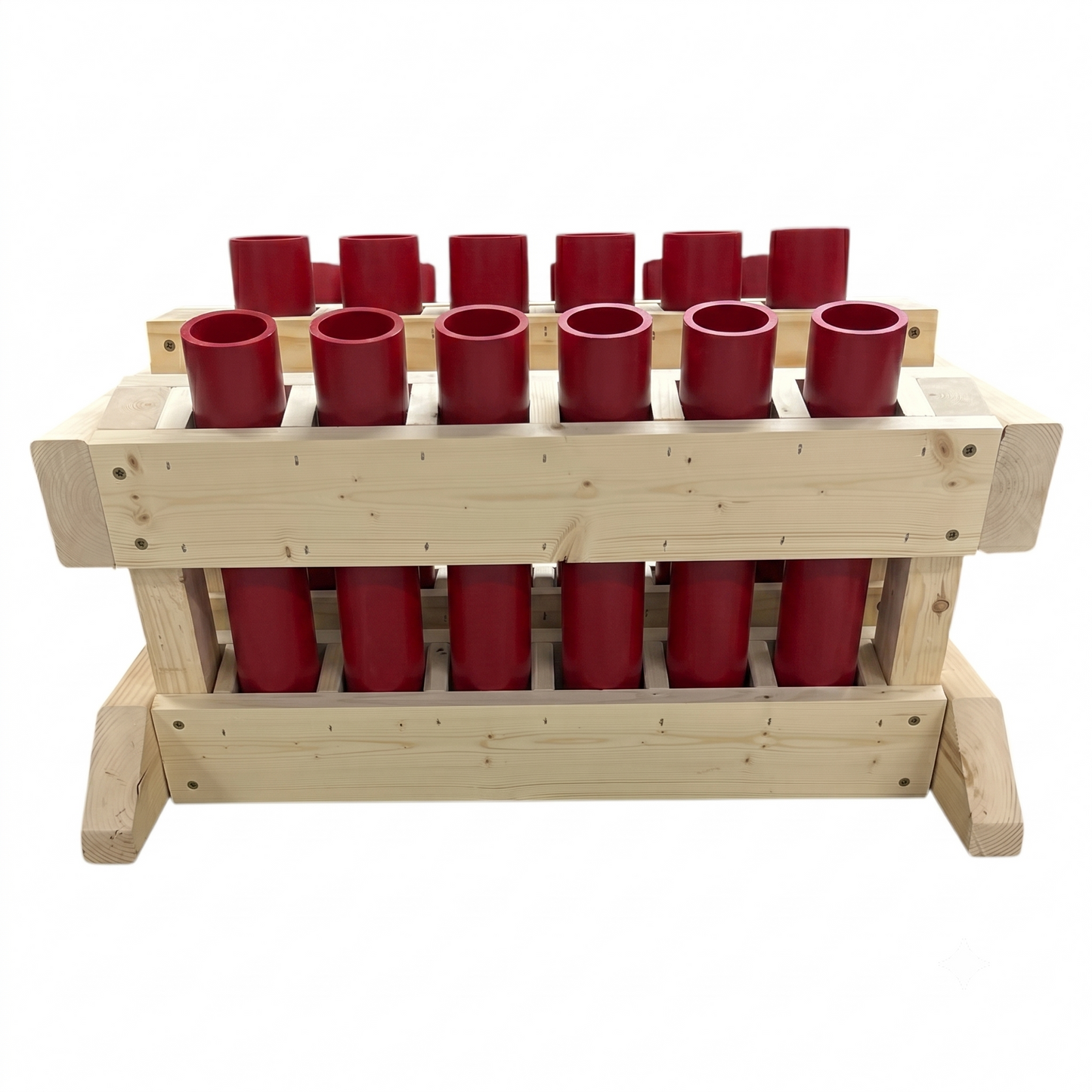 18-Shot Fan Mortar Rack - 1.91" HDPE DR11 Tubes - FRONTLINE 18 FAN by American Mortar Company