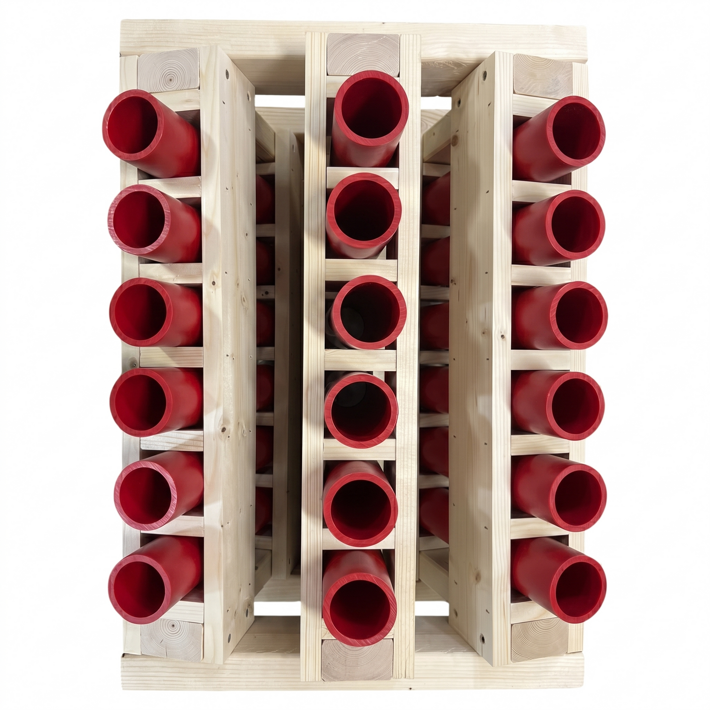 18-Shot Fan Mortar Rack - 1.91" HDPE DR11 Tubes - FRONTLINE 18 FAN by American Mortar Company