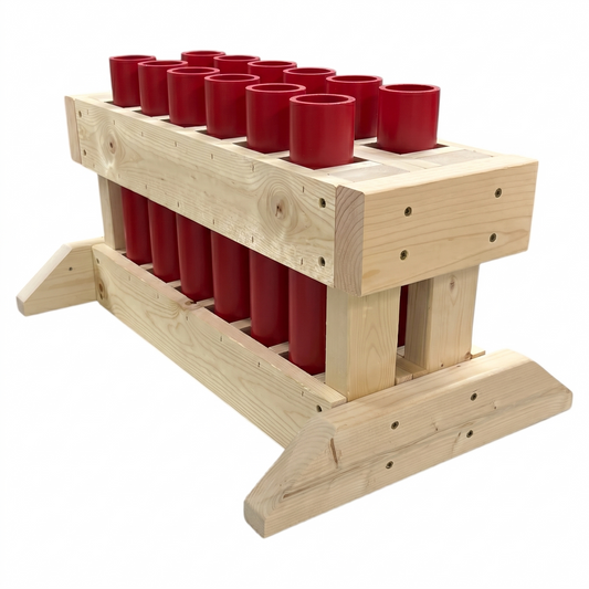 12-Shot Straight Mortar Rack - 1.91" HDPE DR11 Tubes - MINUTEMAN 12 by American Mortar Company