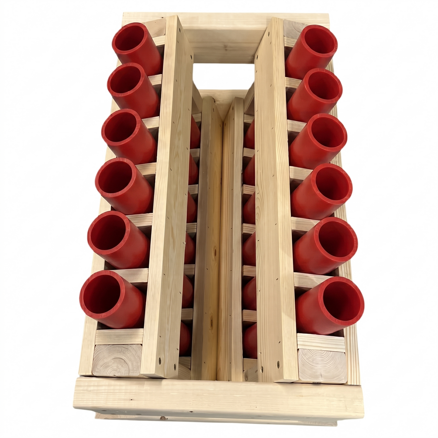 12-Shot Fan Mortar Rack - 1.91" HDPE DR11 Tubes - MINUTEMAN 12 FAN by American Mortar Company