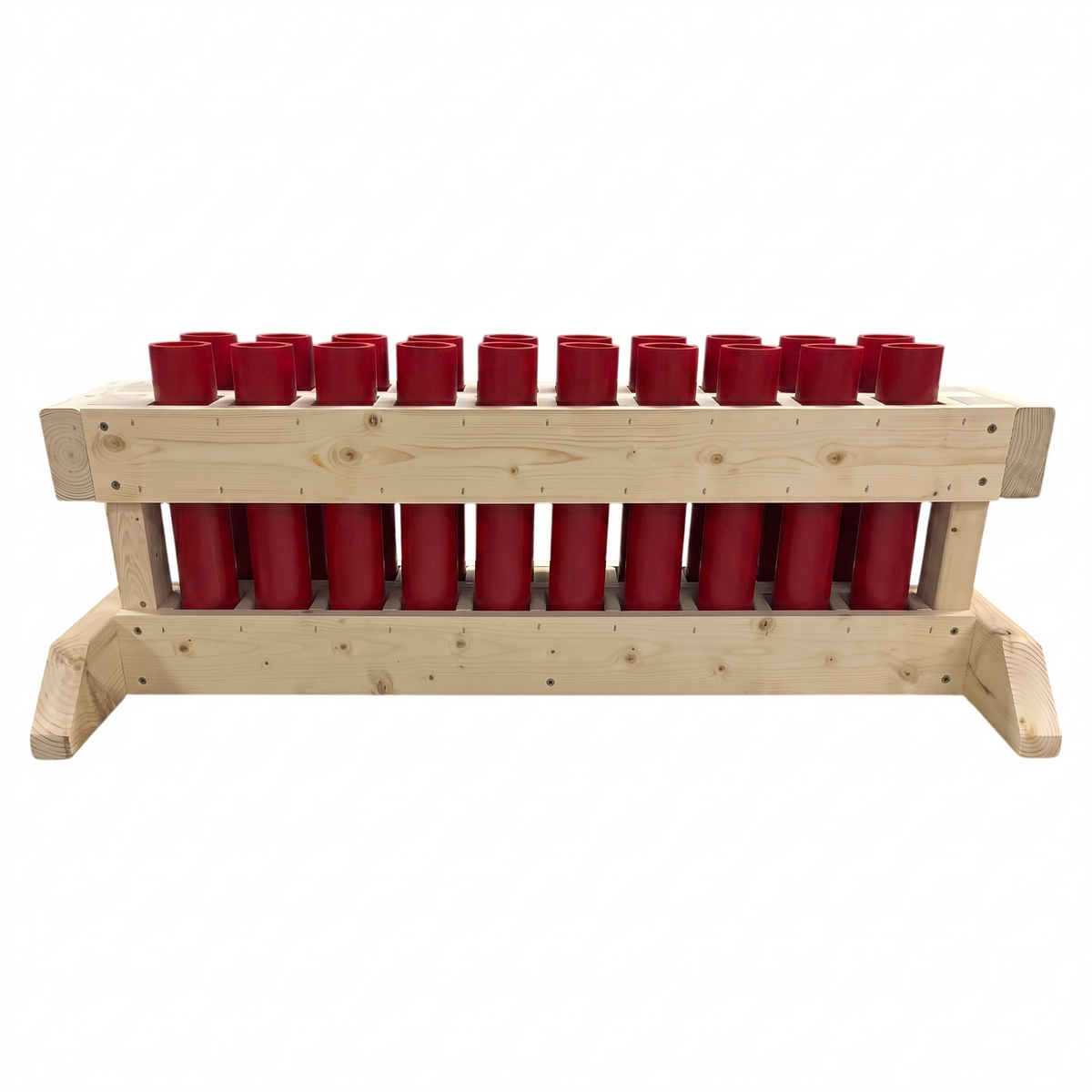 Guardian 20-Shot Mortar Rack, handcrafted in the USA with precision-engineered HDPE DR11 mortar tubes.