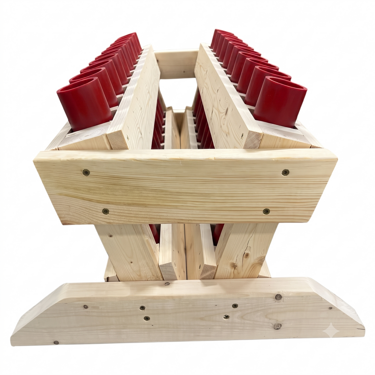 Guardian 20-Shot Mortar Rack, handcrafted in the USA with precision-engineered HDPE DR11 mortar tubes.