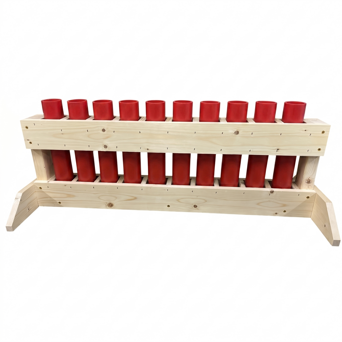 Flat Pack Mortar Rack - 10-Shot Maximum Straight Capacity - 1.91" HDPE DR11 Tubes - REVERE 10 by American Mortar Company