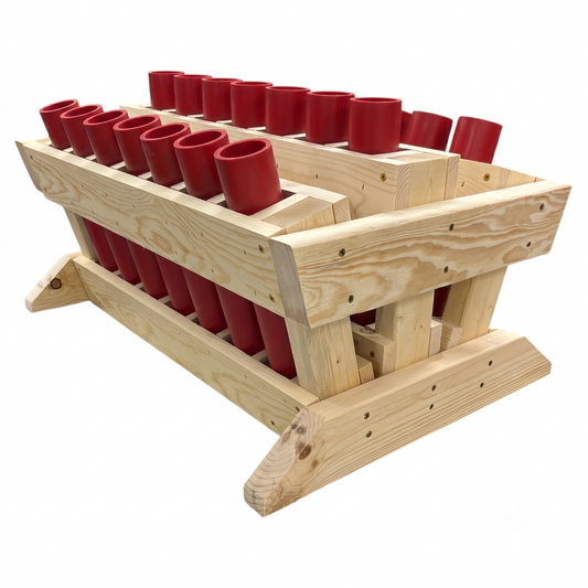 21 Gun Salute 21-Shot Mortar Rack, American-made hardware for 1.4G Pro-Line and consumer shells.