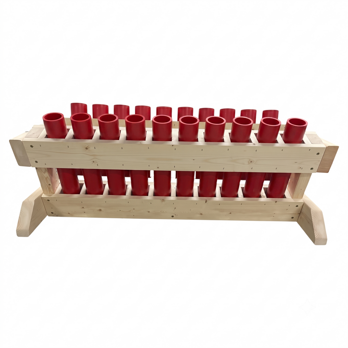 Guardian 20-Shot Mortar Rack, handcrafted in the USA with precision-engineered HDPE DR11 mortar tubes.