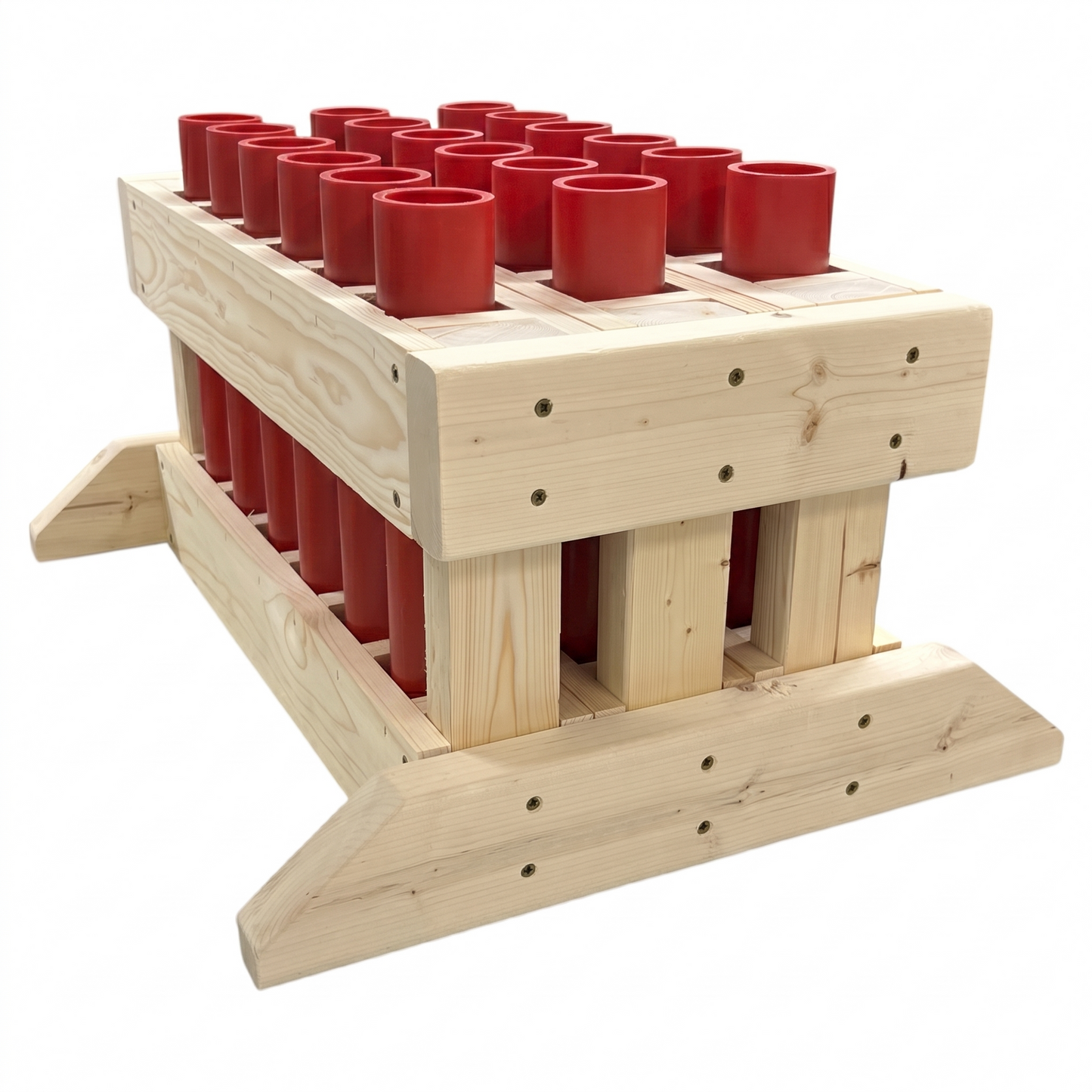 18-Shot Straight Mortar Rack - 1.91" HDPE DR11 Tubes - FRONTLINE 18 by American Mortar Company