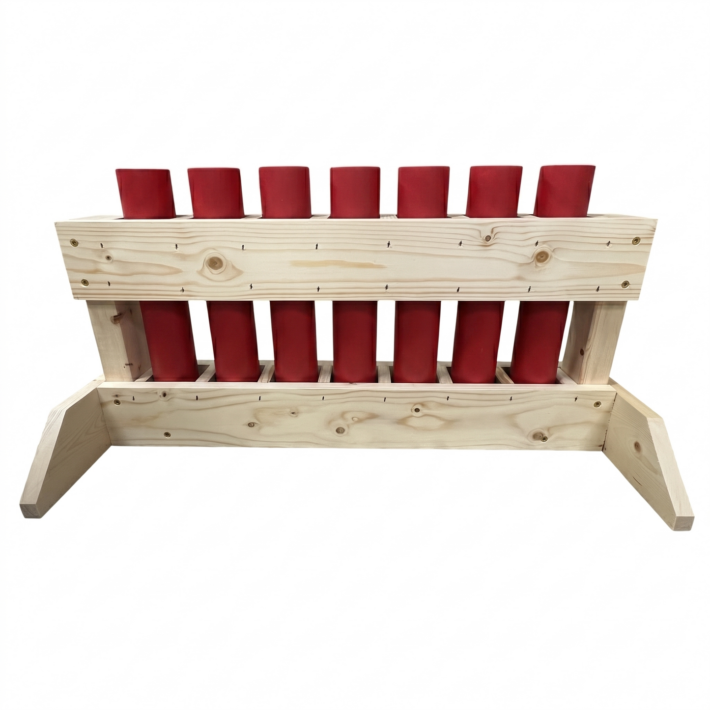 Flat Pack Mortar Rack - 7-Shot Expanded Capacity - 1.91" HDPE DR11 Tubes - INDEPENDENCE 7 by American Mortar Company