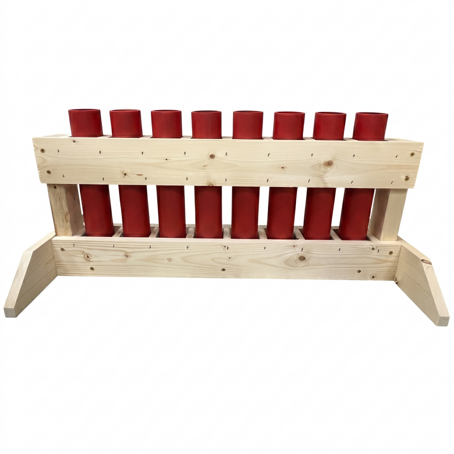 Flat Pack Mortar Rack - 8-Shot Mid-Size Bank - 1.91" HDPE DR11 Tubes - ALLIANCE 8 by American Mortar Company