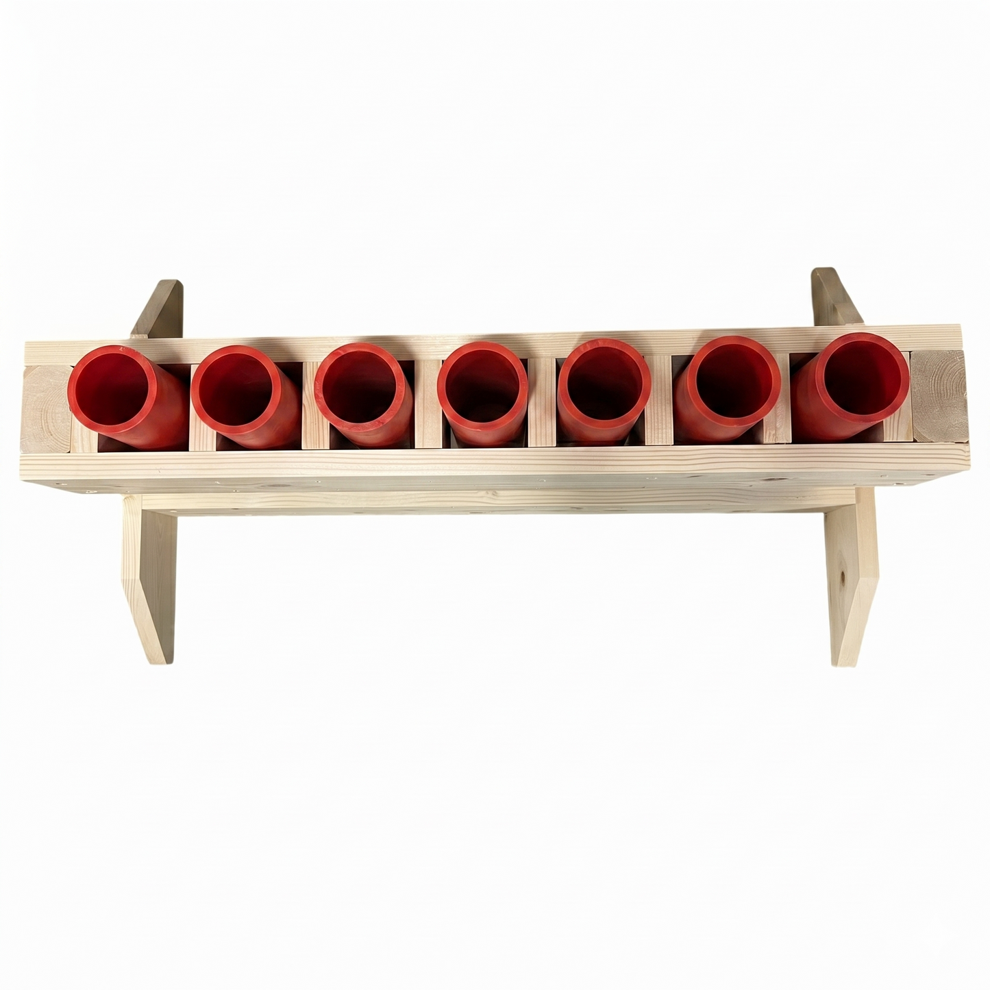 Flat Pack Mortar Rack - 7-Shot Expanded Capacity - 1.91" HDPE DR11 Tubes - INDEPENDENCE 7 by American Mortar Company