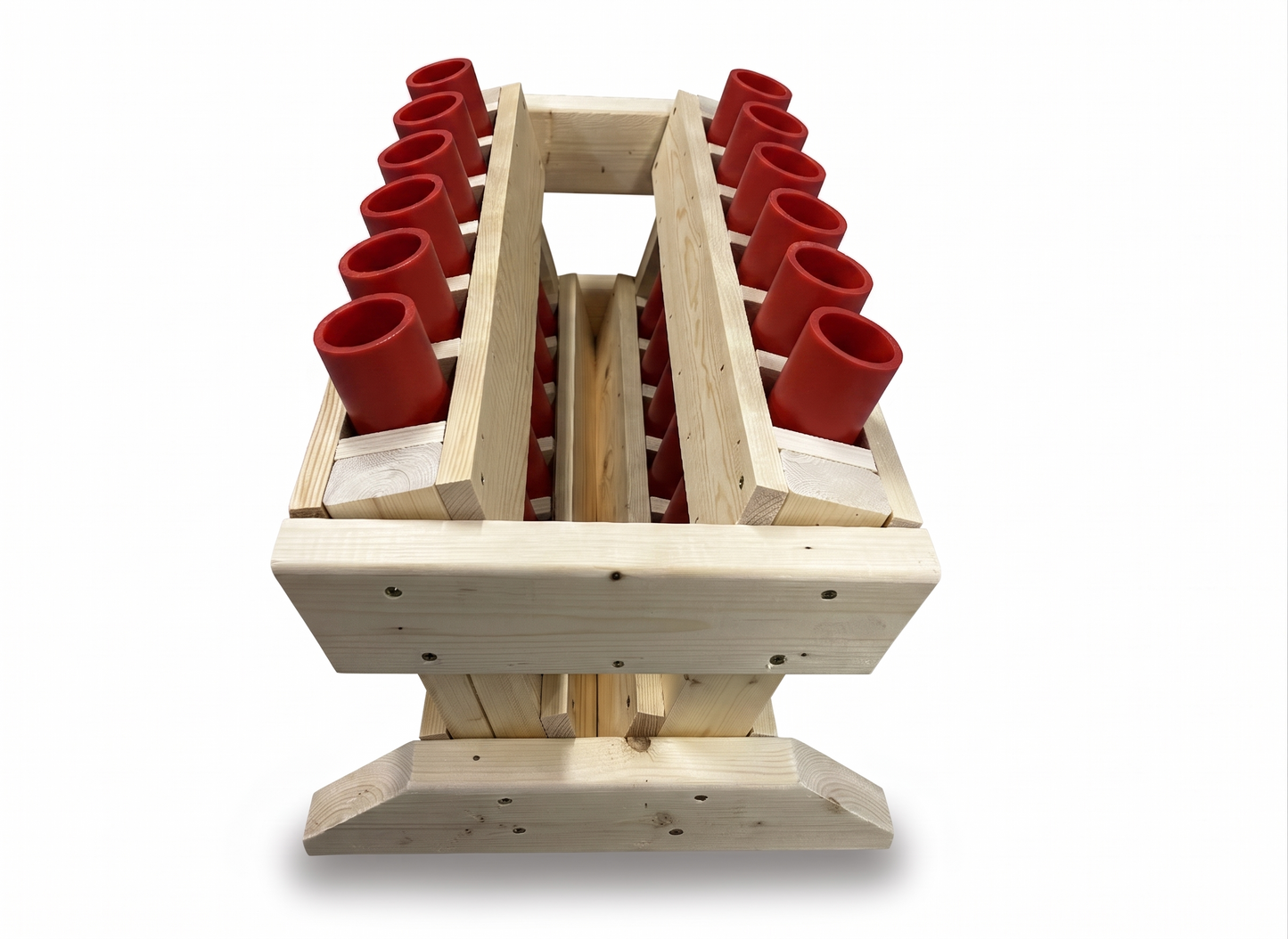 12-Shot Fan Mortar Rack - 1.91" HDPE DR11 Tubes - MINUTEMAN 12 FAN by American Mortar Company