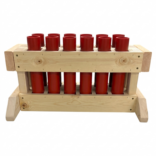 12-Shot Straight Mortar Rack - 1.91" HDPE DR11 Tubes - MINUTEMAN 12 by American Mortar Company