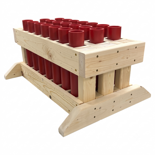 21 Gun Salute 21-Shot Mortar Rack, American-made hardware for 1.4G Pro-Line and consumer shells.