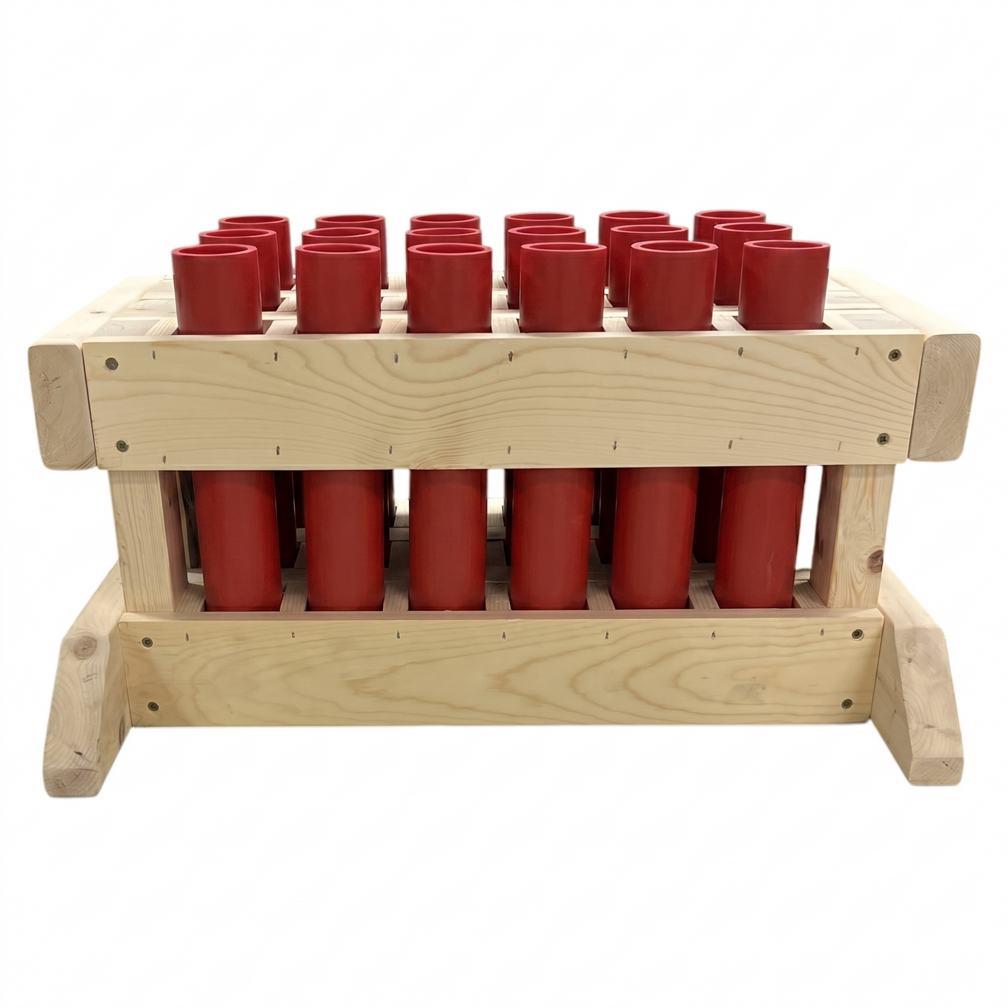 18-Shot Straight Mortar Rack - 1.91" HDPE DR11 Tubes - FRONTLINE 18 by American Mortar Company