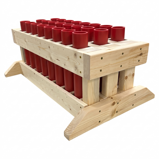 24-Shot Straight Mortar Rack - 1.91" HDPE DR11 Tubes - THUNDER 24 by American Mortar Company